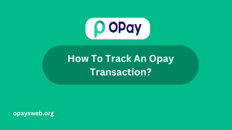 How To Track An Opay Transaction?